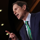 : Sen. Ron Wyden (D-OR) answers questions on the recently released Republican plan to reform taxes on September 27, 2017 in Washington, DC.